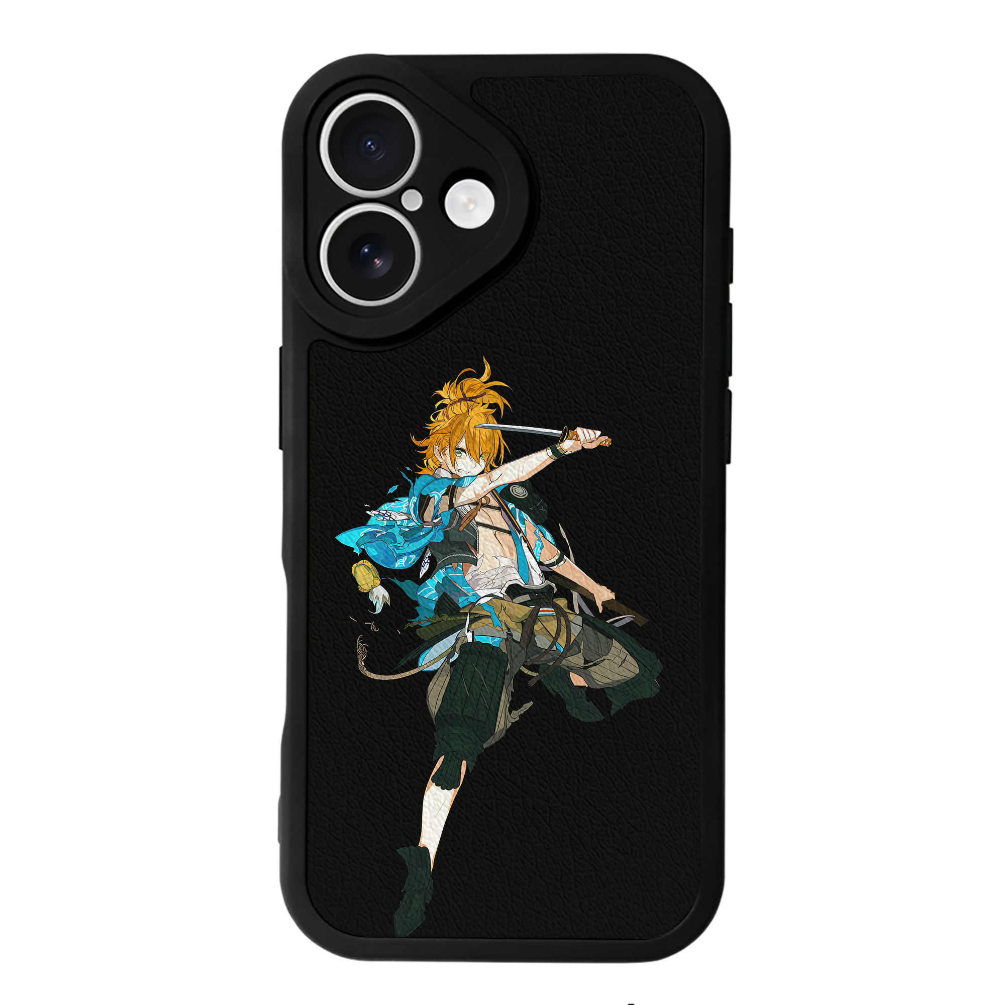（画像用） 刀剣乱舞 Touken Ranbu 【iPhone 16シリーズ対応】シリコンスマホケース（レザー調） 材質：シリコン